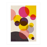 Dots in Yellow, Raspberry and Dark Purple (Print Only) thumbnail