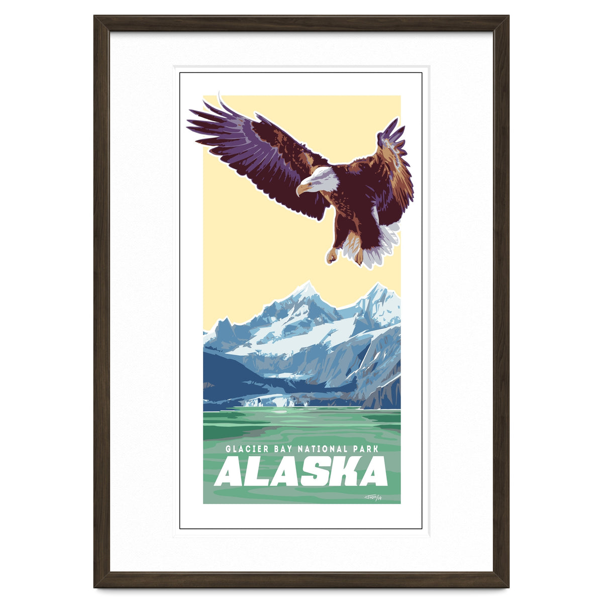 Alaskan Eagle Poster