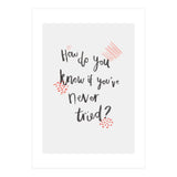 How Do You Know If You've Never Tried (Print Only) thumbnail
