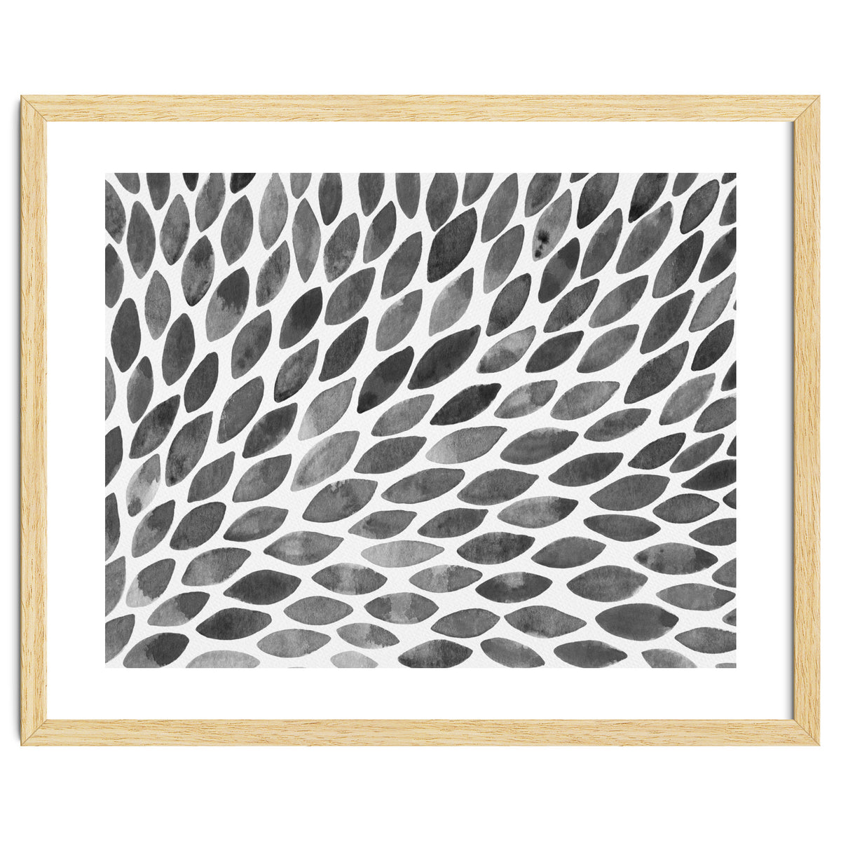 Black and white petal burst