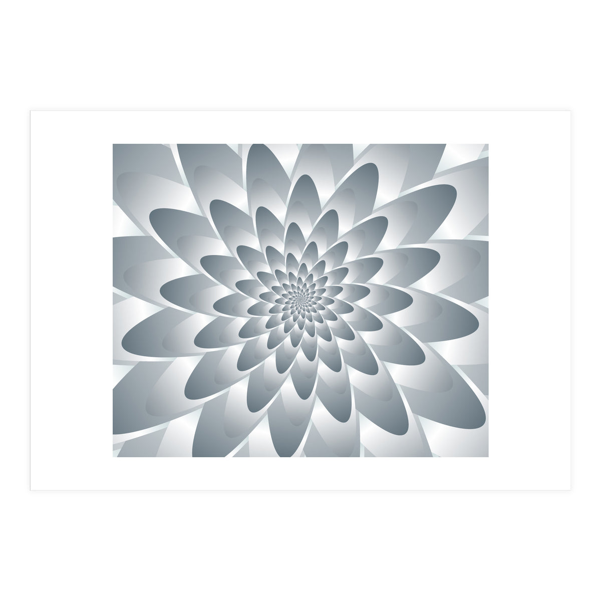 Swirl Flower Pattern  (Print Only)