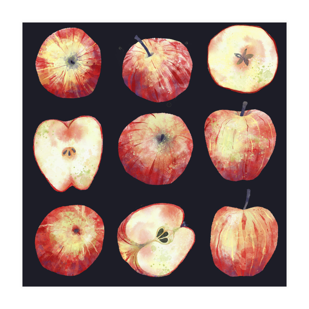 Apples Dark (Print Only)
