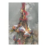 Garlic still life watercolor painting (Print Only) thumbnail