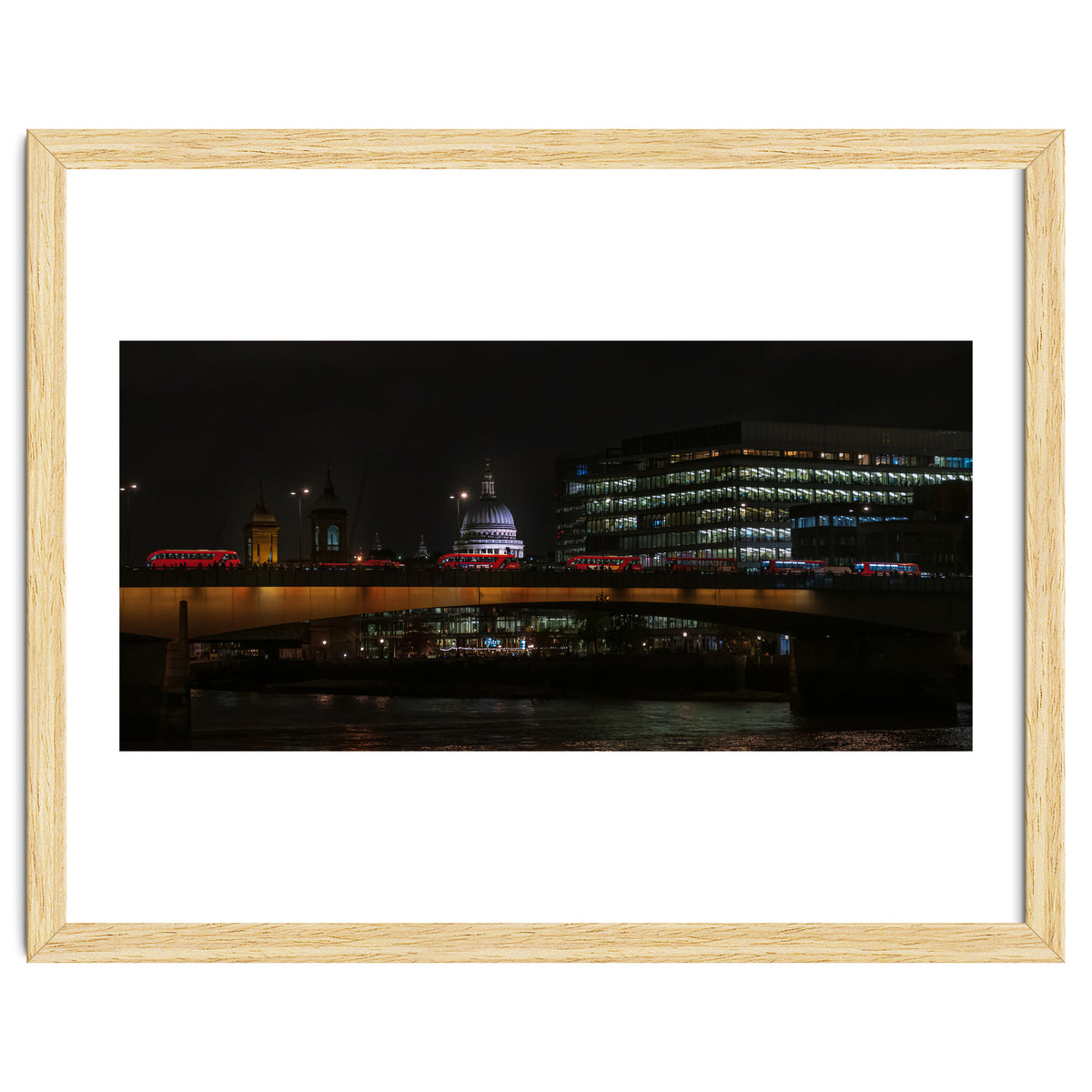 St Pauls & London Bridge photoraphed from the Southbank.