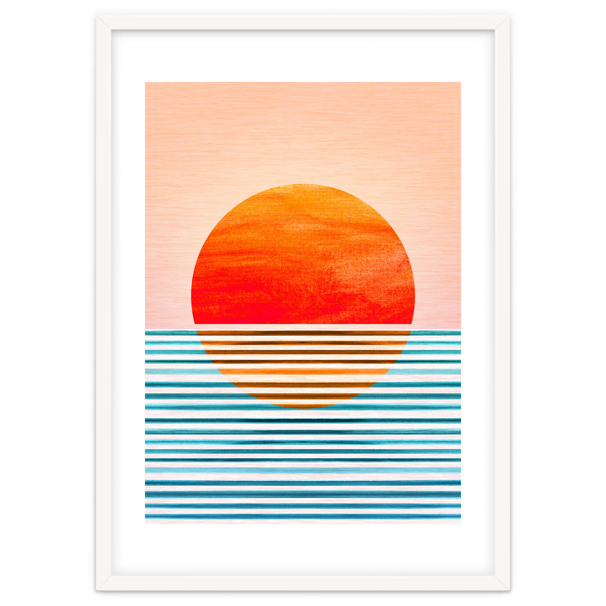 Geometric Minimalist Sunset