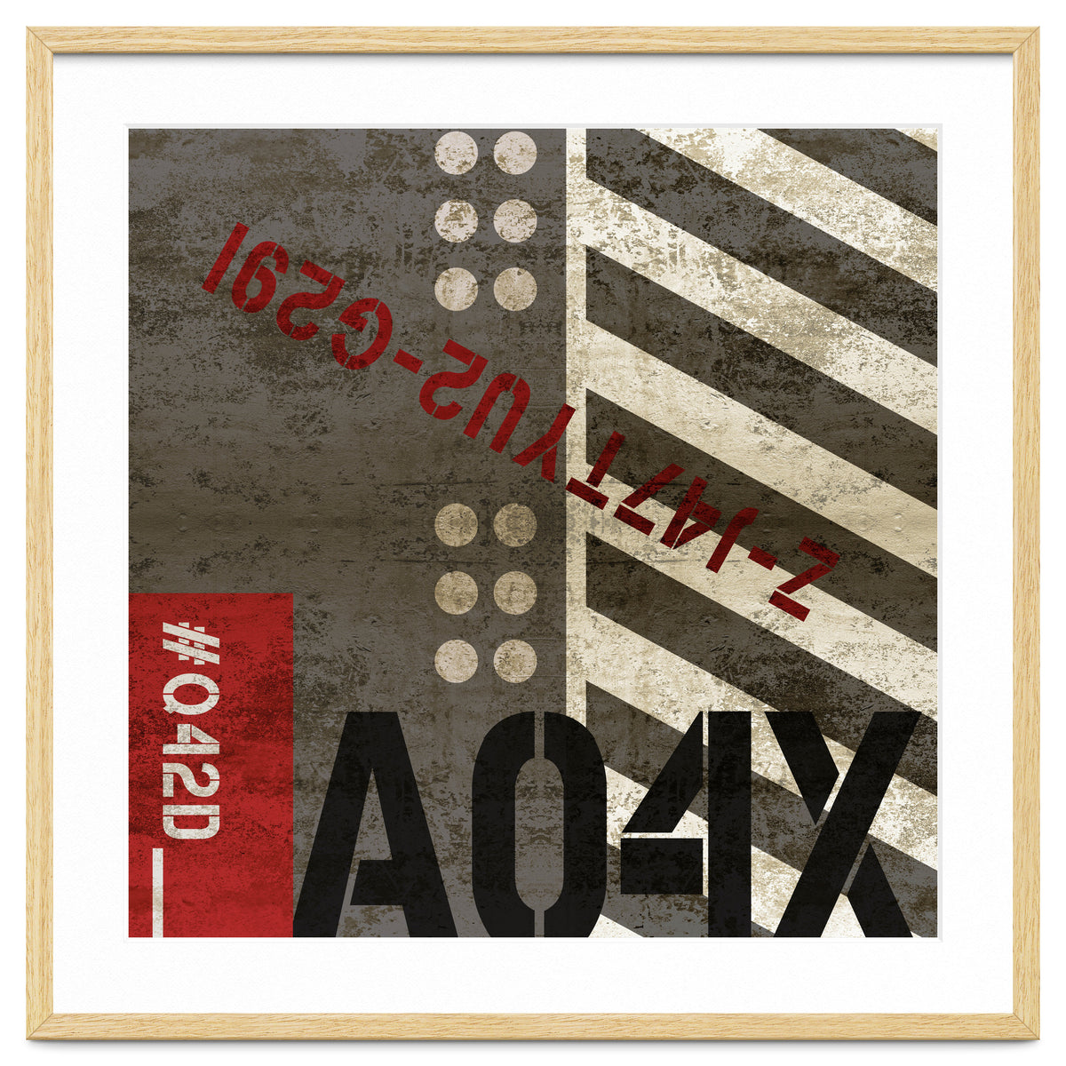 Abstract Industrial Grey Stripes