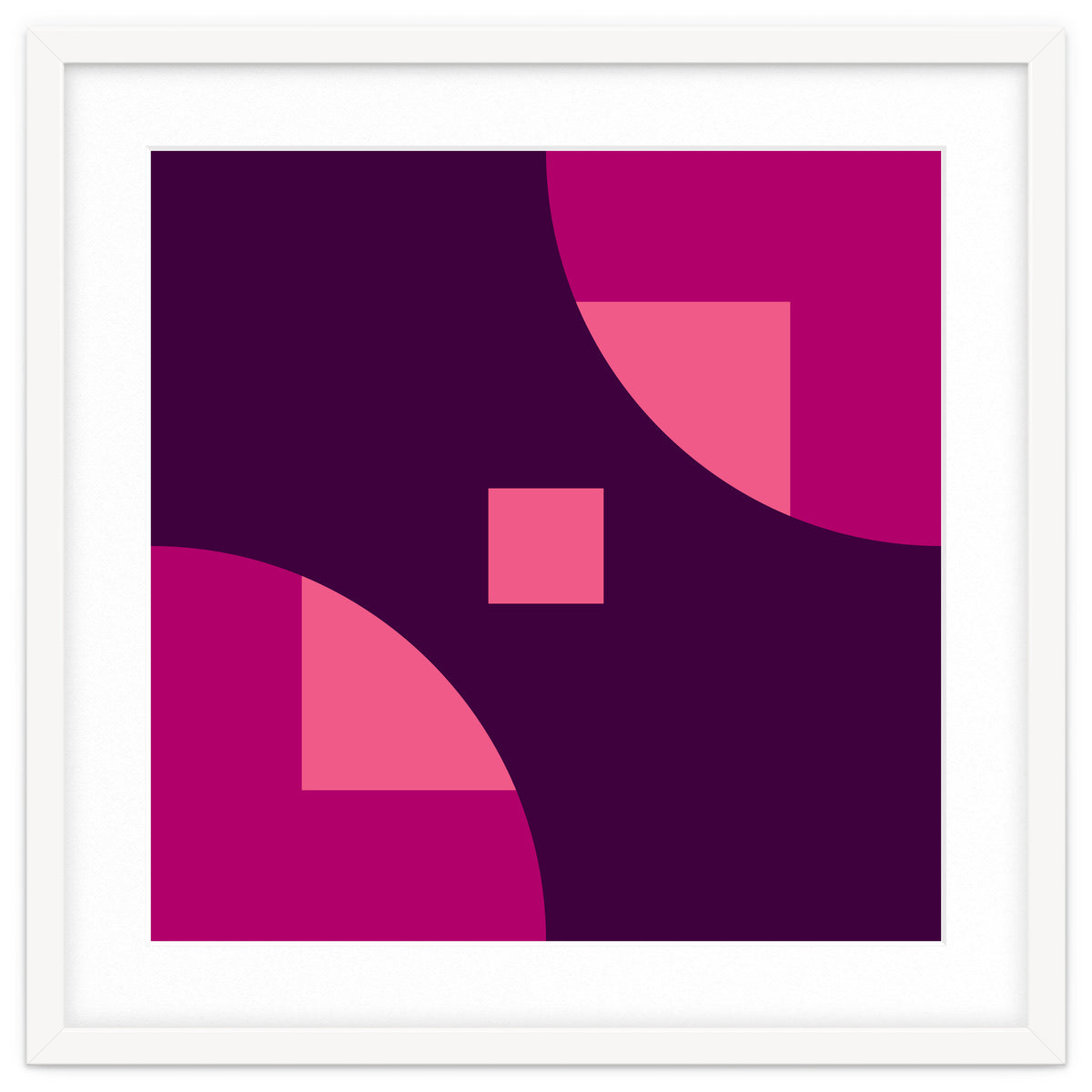 Geometric Shapes No. 1 - purple & pink squares