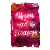 Neon Collection - Icecream (Print Only) thumbnail