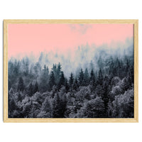 Forest in gray and pink