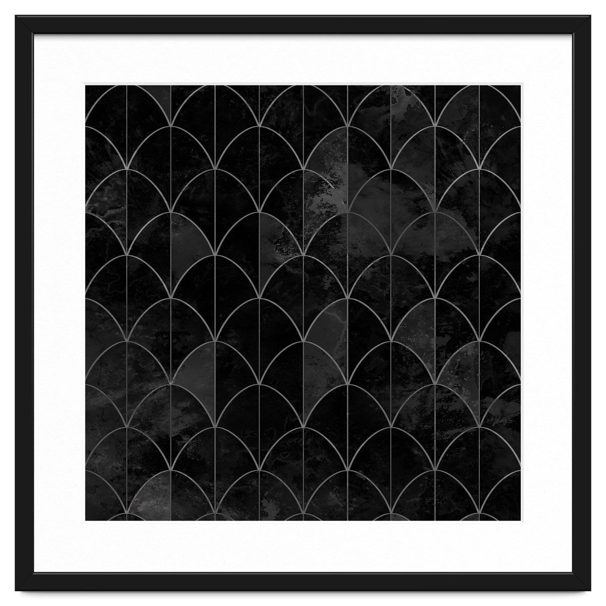 Mermaid scales. Black and white