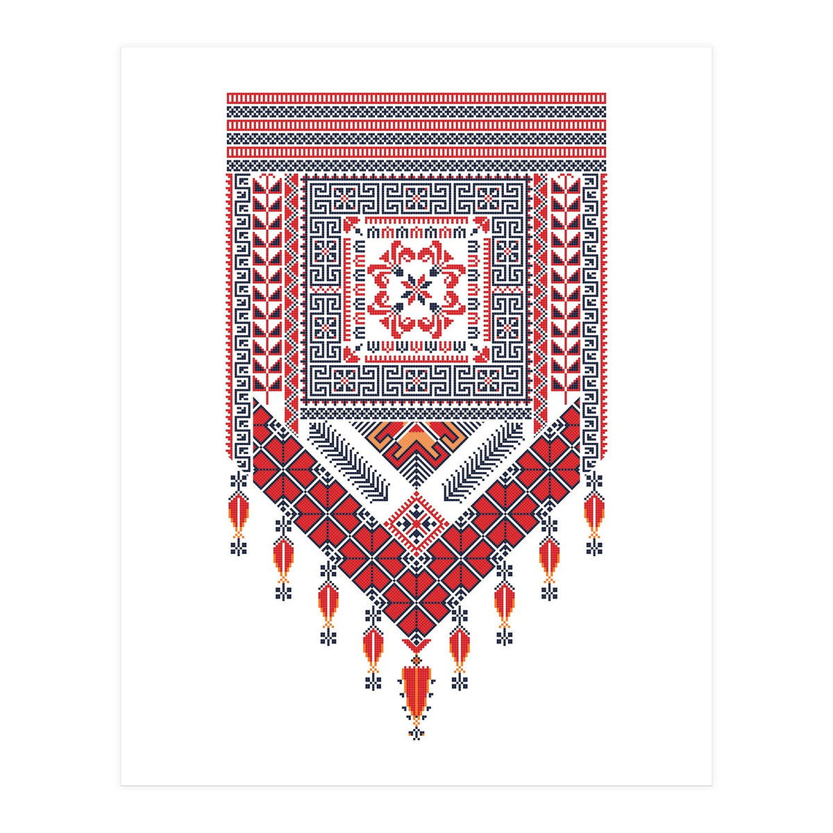 Tatreez Ornament 22 (Print Only)