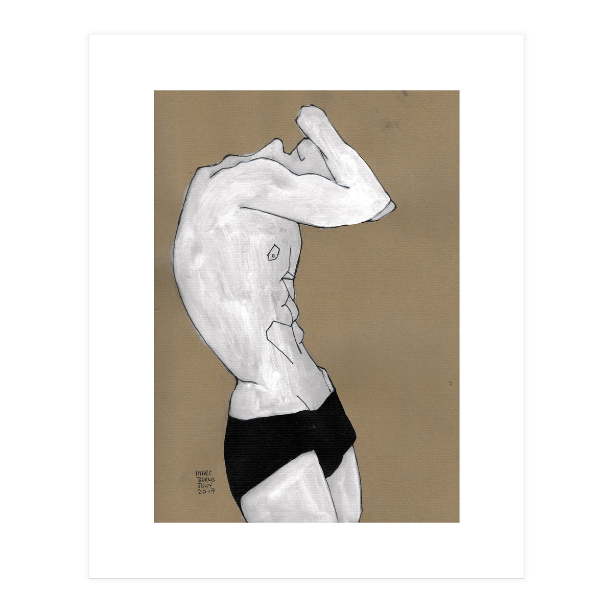 Untitled #41 - Man in black shorts (Print Only)