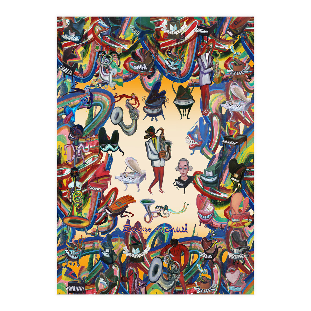 Pianos And Graffitis (Print Only)