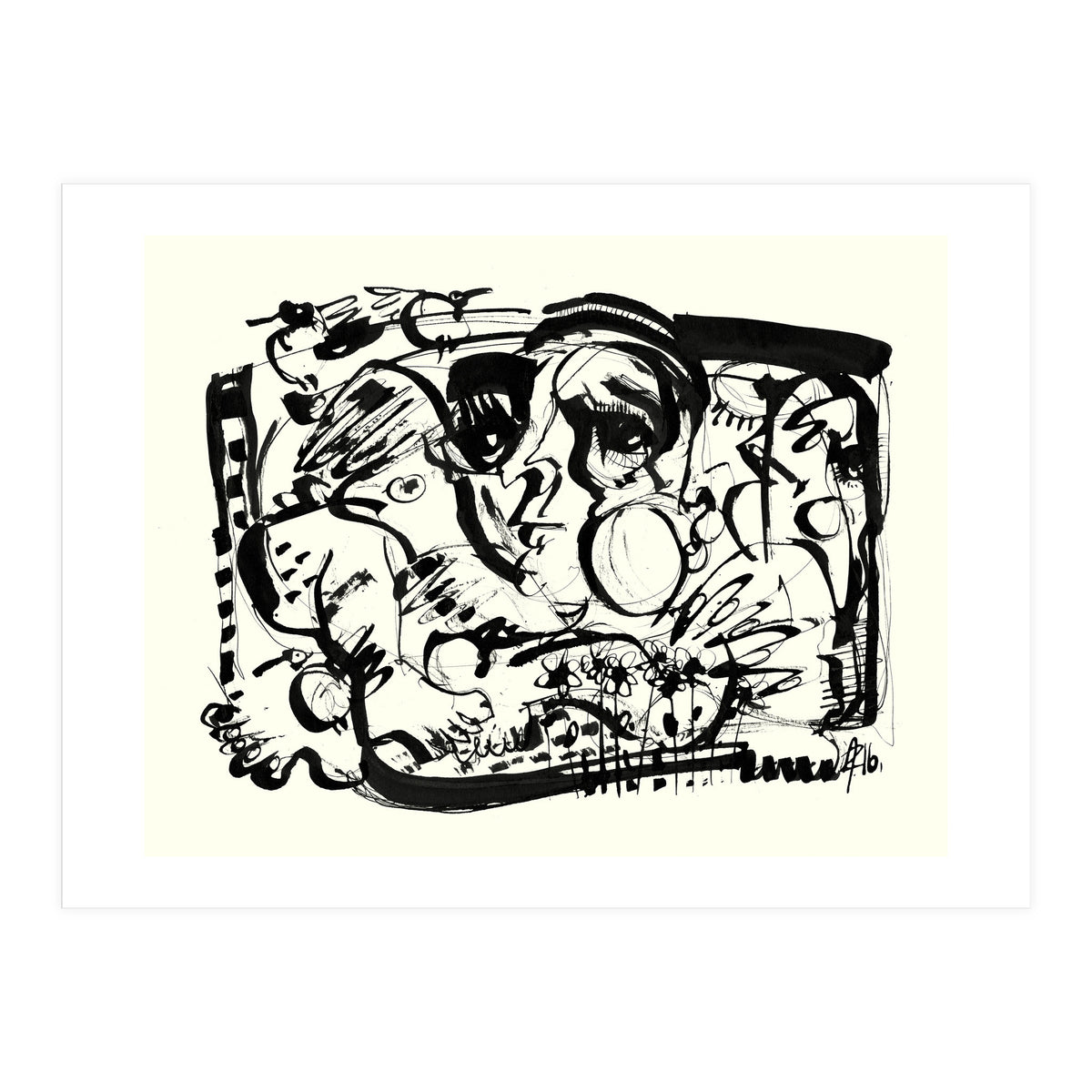 Birds and Flowers (Print Only)