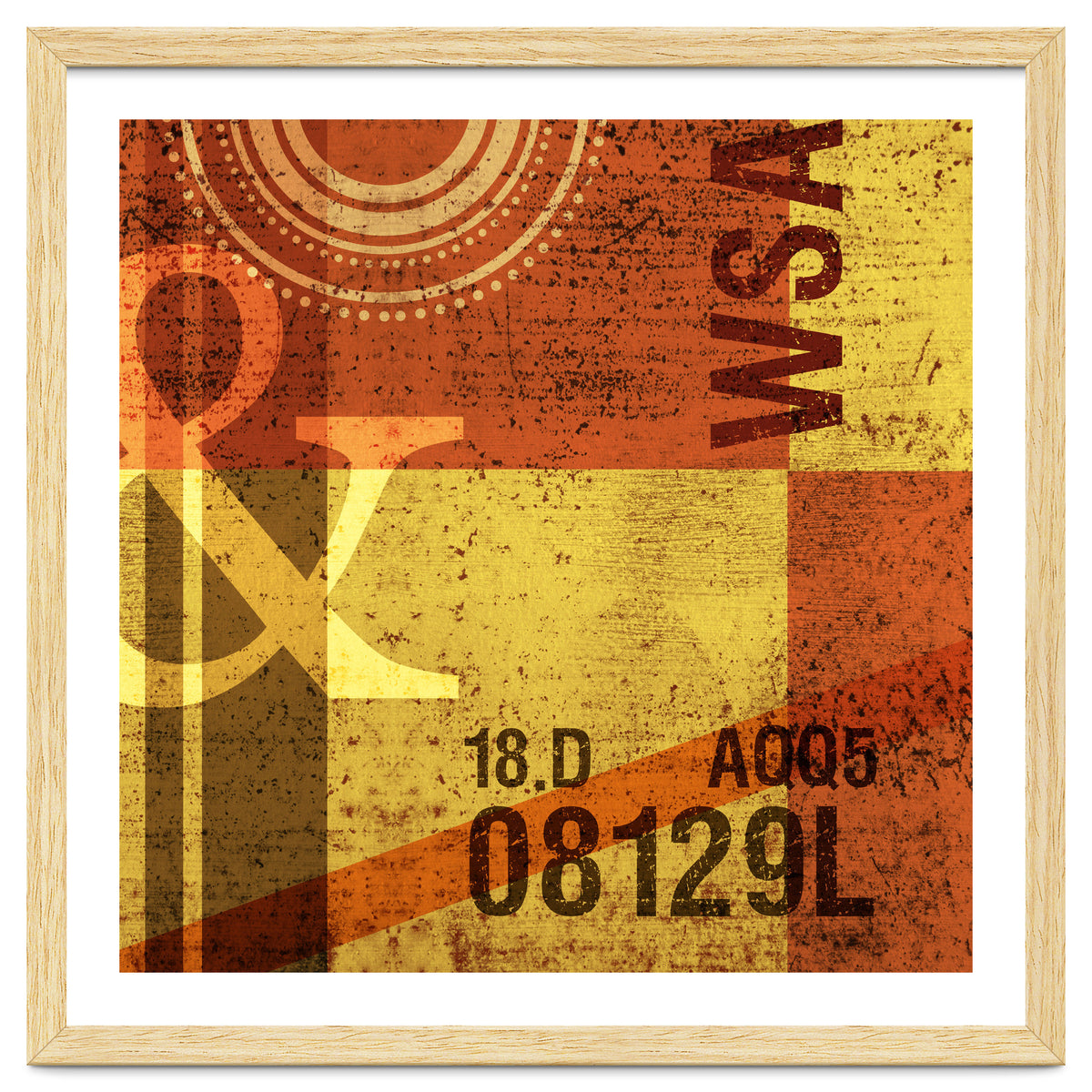 Abstract Industrial Yellow