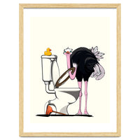 Ostrich on the Toilet, Funny Bathroom Humour