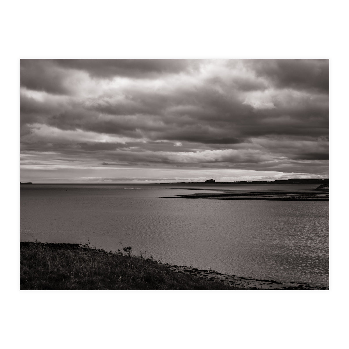 Bamburgh Castle from Holy Island (Print Only)