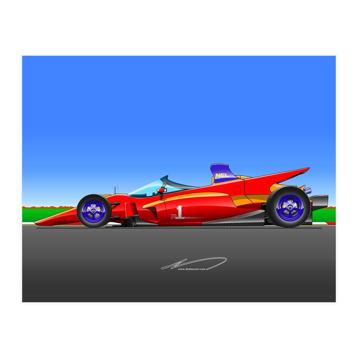 Pole Position Racecar Homage (Print Only)