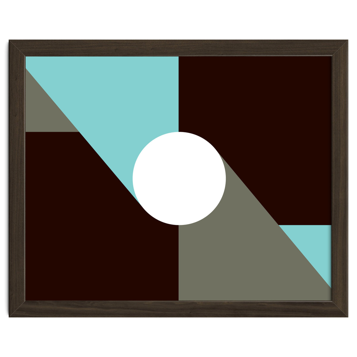 Geometric Shapes No. 29 - baby blue & grey
