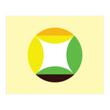 Geometric Shapes No. 21 - yellow, green & orange (Print Only) thumbnail