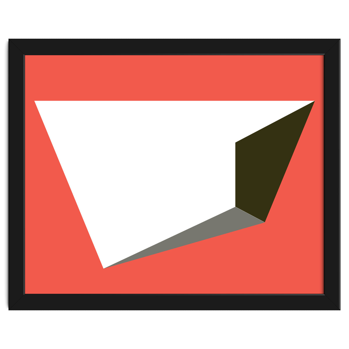 Geometric Shapes No. 81 - pink, grey, black & white