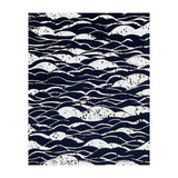 Rain, Abstract Storm Black & White, Monochromatic Line Art Sketch, Simple Eclectic Painting (Print Only) thumbnail