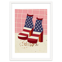 American Flag Disco Boots