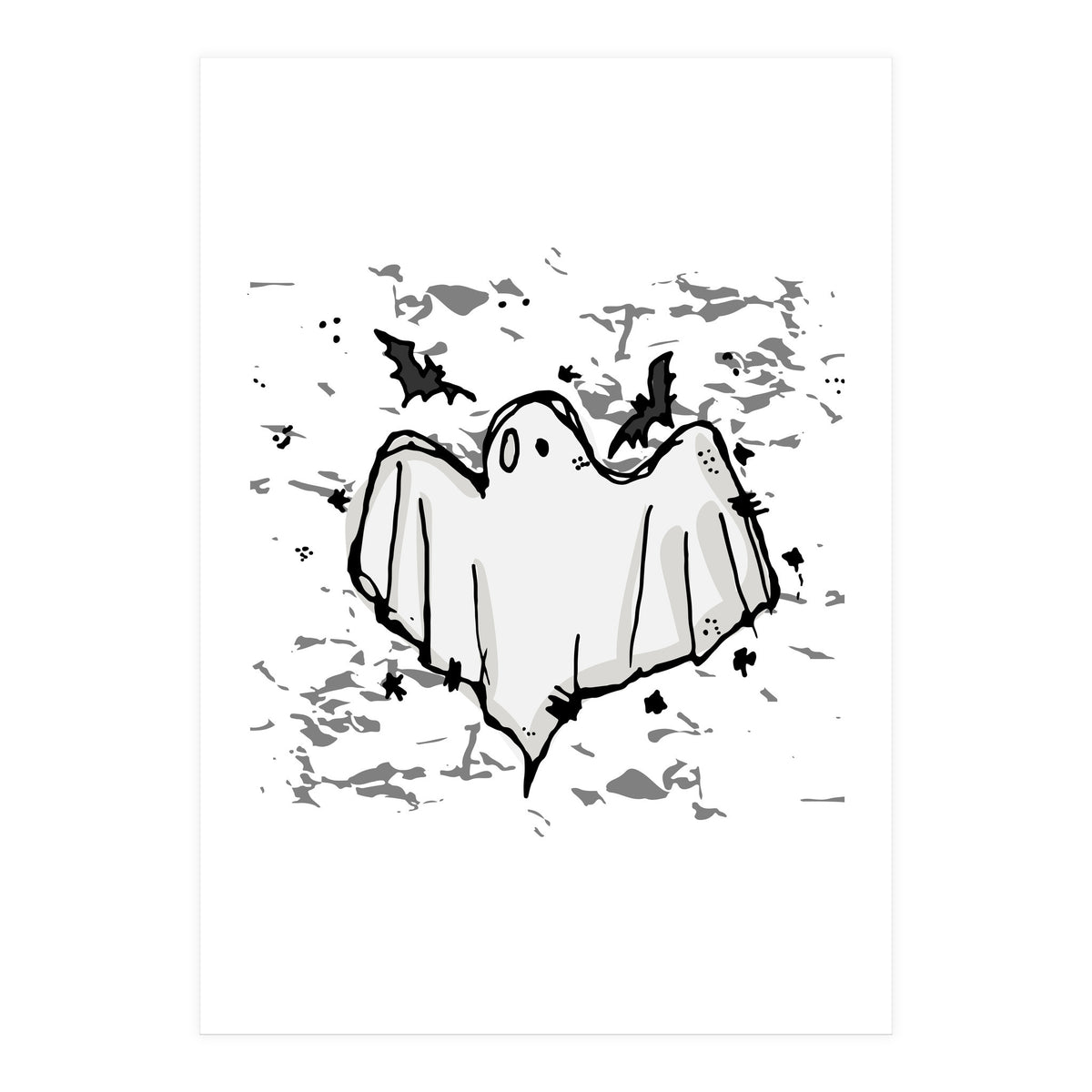 Ghost Scribble sketch (Print Only)