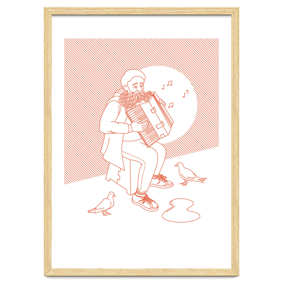 "For Love Not Money" in Orange