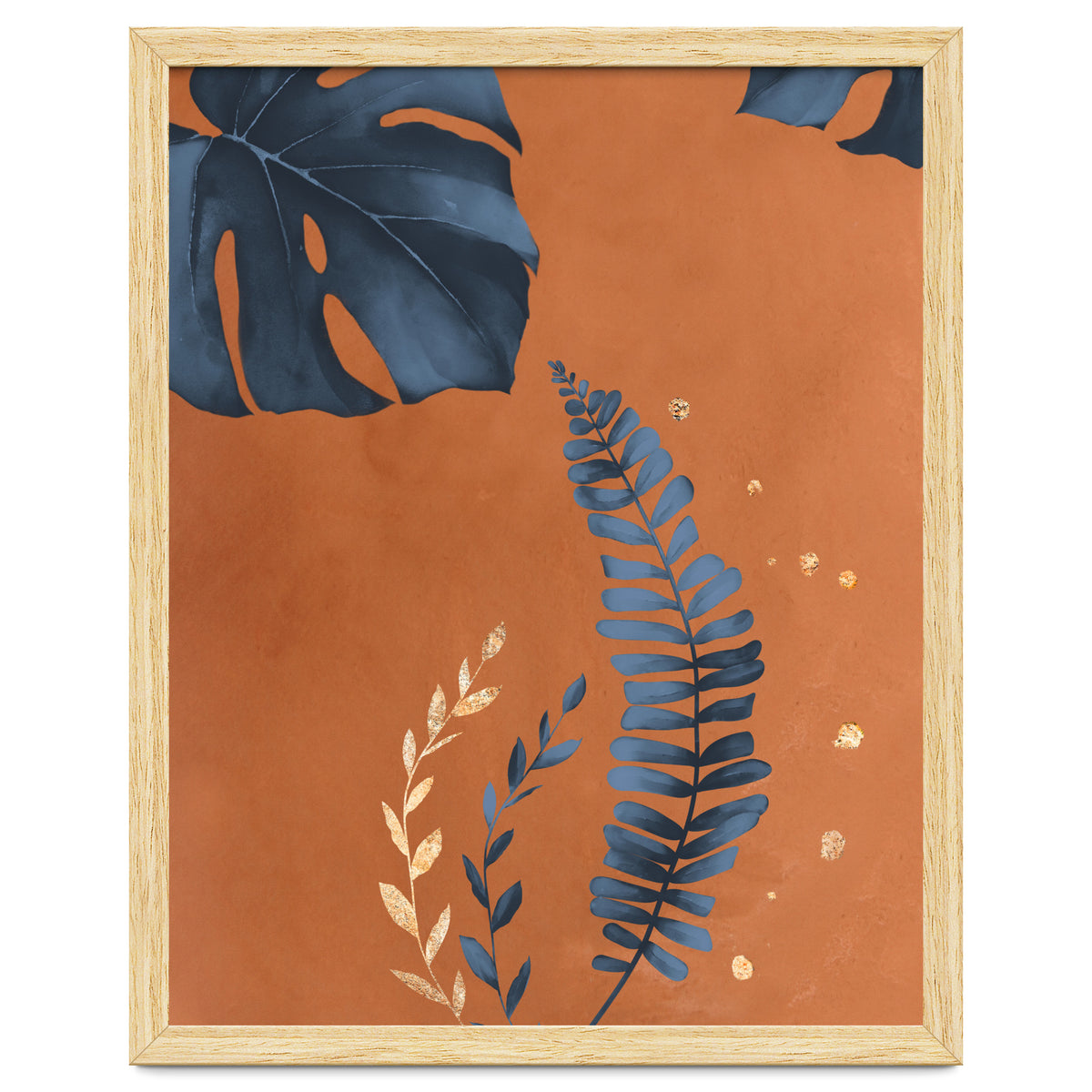 Monstera Leaf Terracotta
