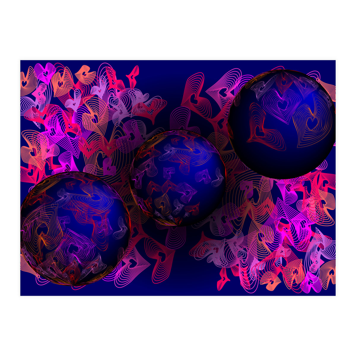 Hearts Of Planet Earth (Print Only)