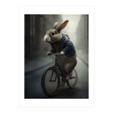 Rabbit Riding a Bicycle (Print Only) thumbnail