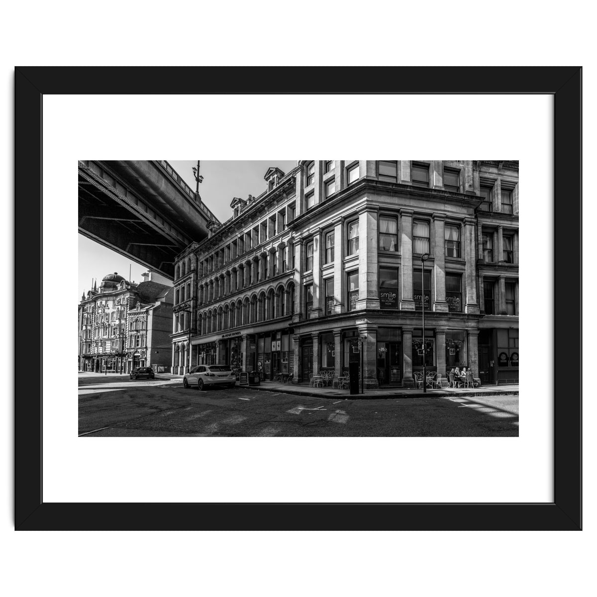 Dene st Newcastle monochrome