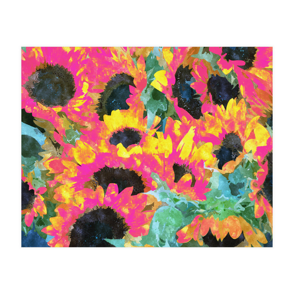 Pink Sunflowers (Print Only)