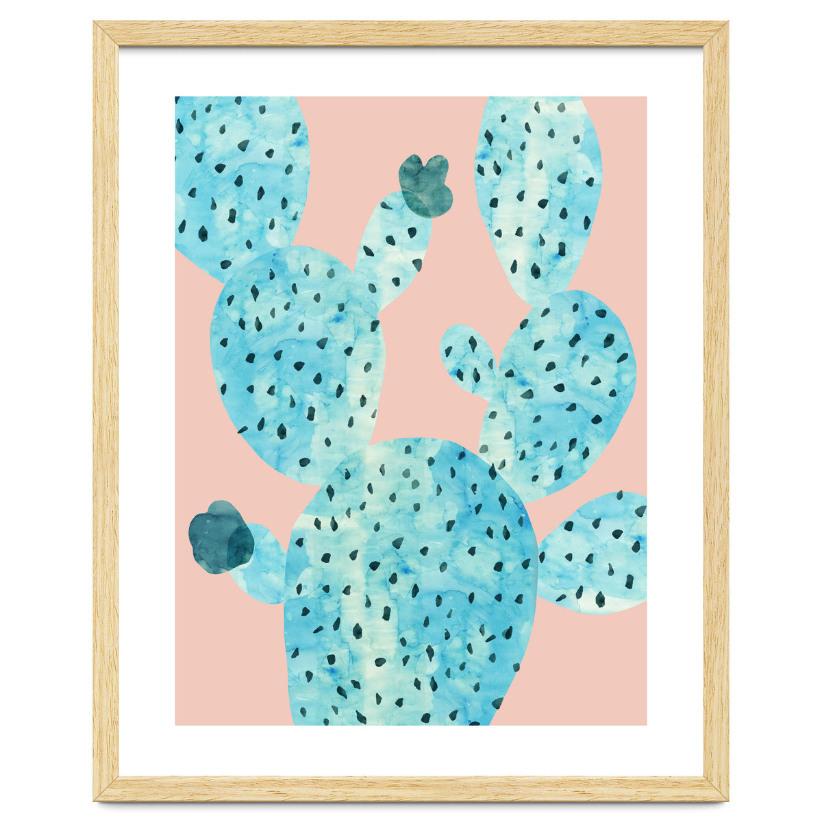 Watercolor of cacti III