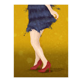 Flapper with red shoes (Print Only) thumbnail
