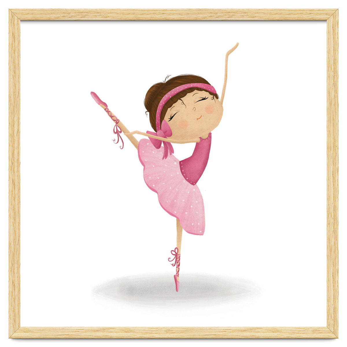 Adorable Ballerina Nursery Print