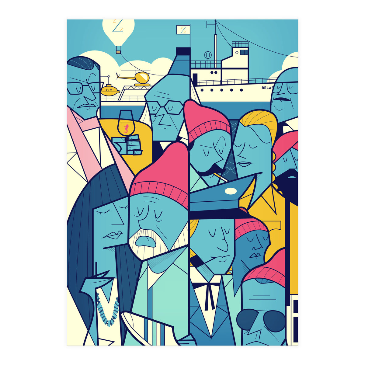 Acquatic Life With Steve Zissou (Print Only)