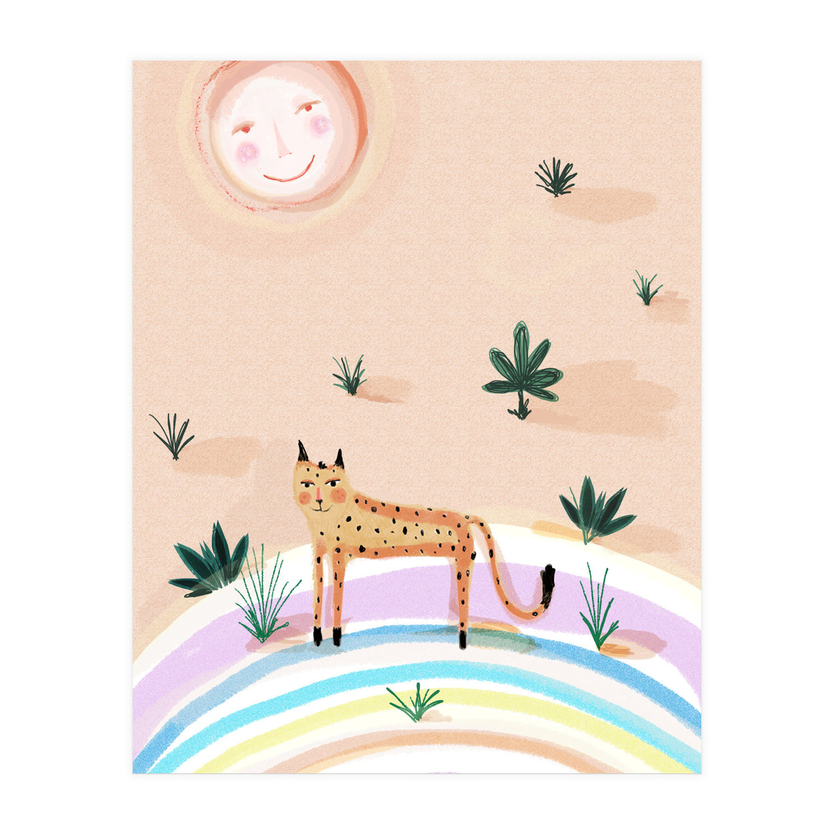 Rainbow Leopard  (Print Only)