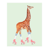 Rollerskating Giraffe (Print Only) thumbnail