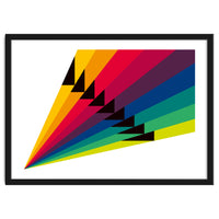 Geometric shapes No. 255 - multi coloured stripes