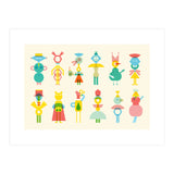 Geometric Friends (Print Only) thumbnail