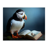 Puffin Reading a Book (Print Only) thumbnail