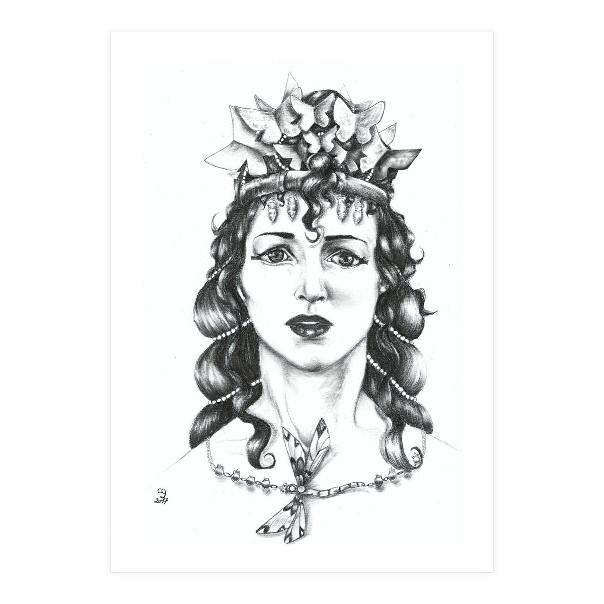 Butterfly Crowned Priestess (Print Only)