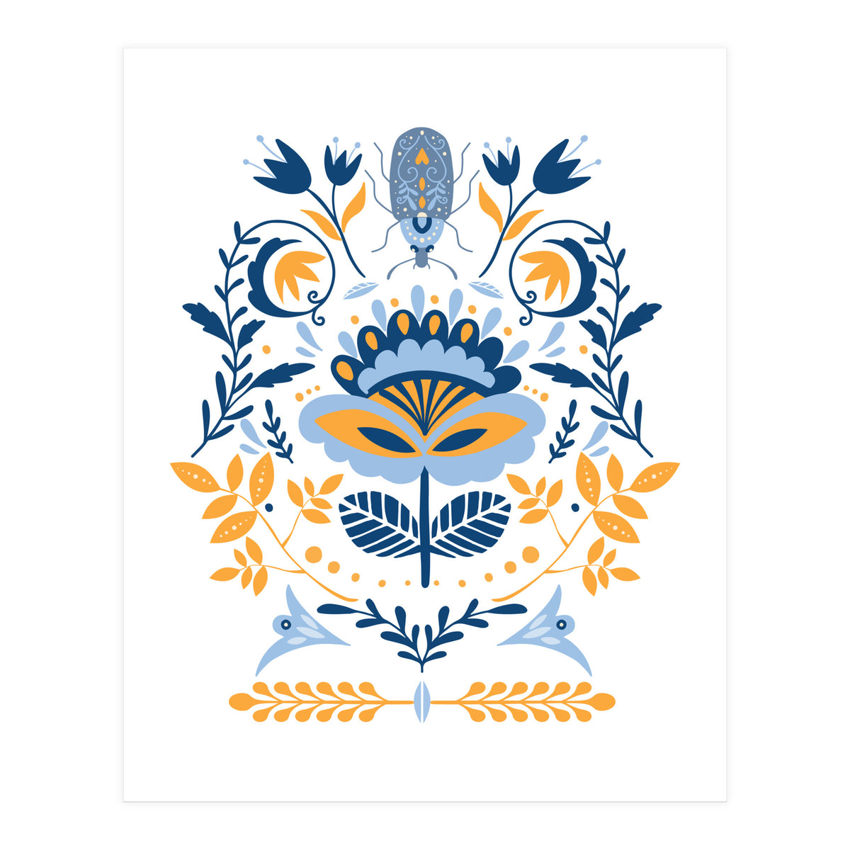 Scandinavian Folk Study 011  (Print Only)