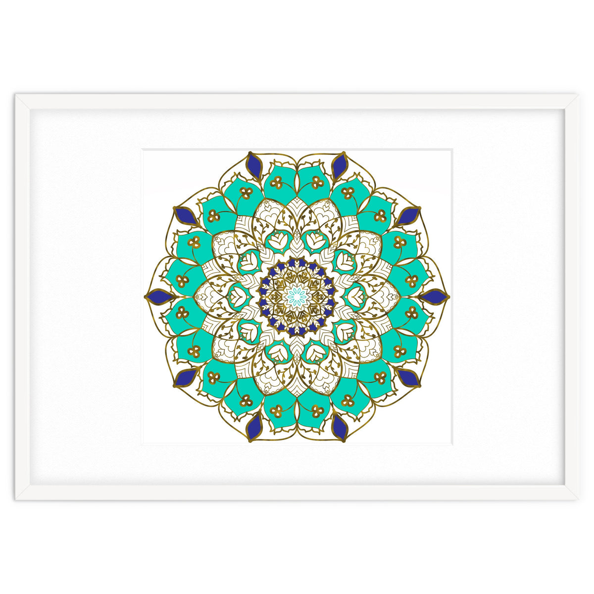 Blue and Gold Mandala