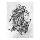 Poetic Lion B&w (Print Only) thumbnail
