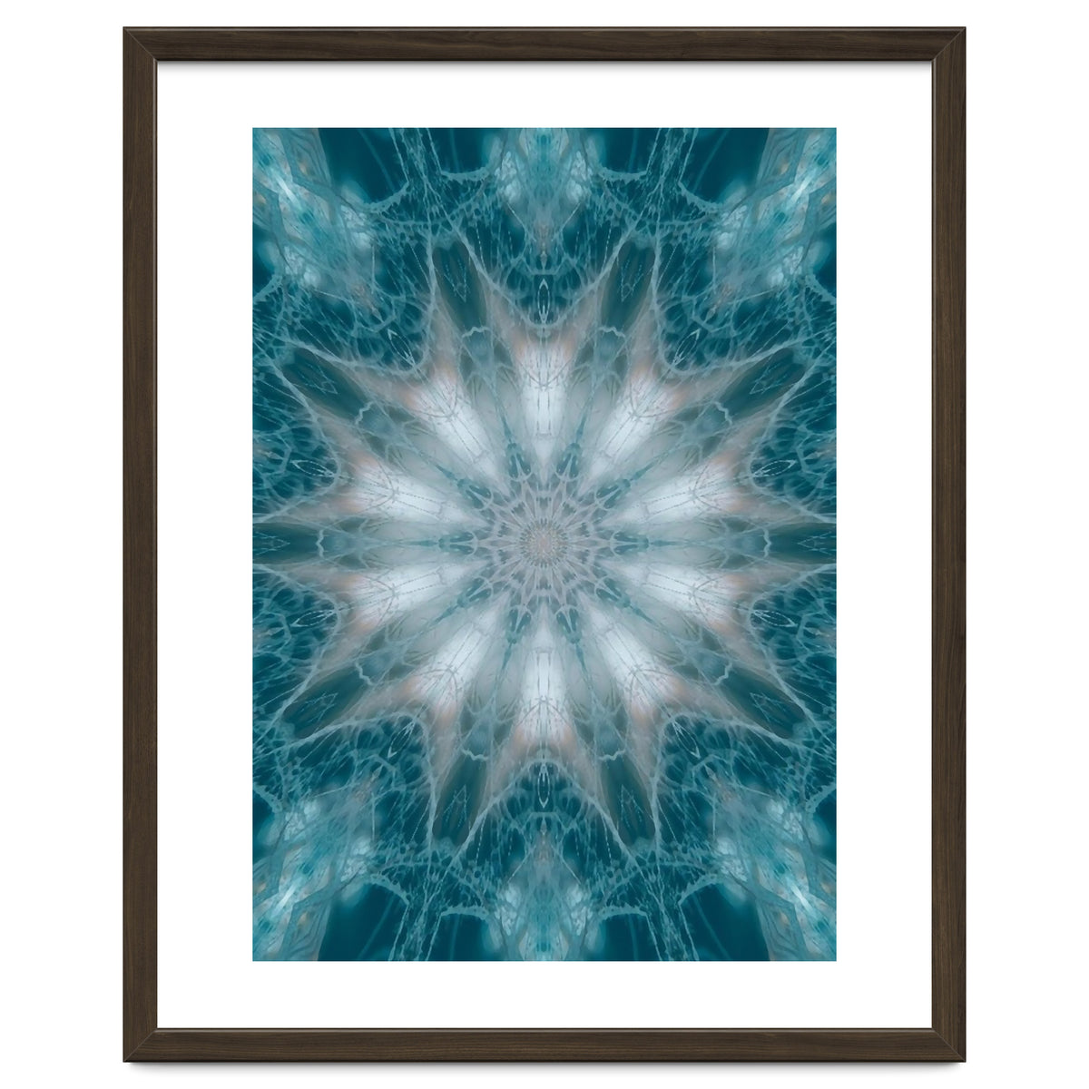 Mandala - Green, White, Rose