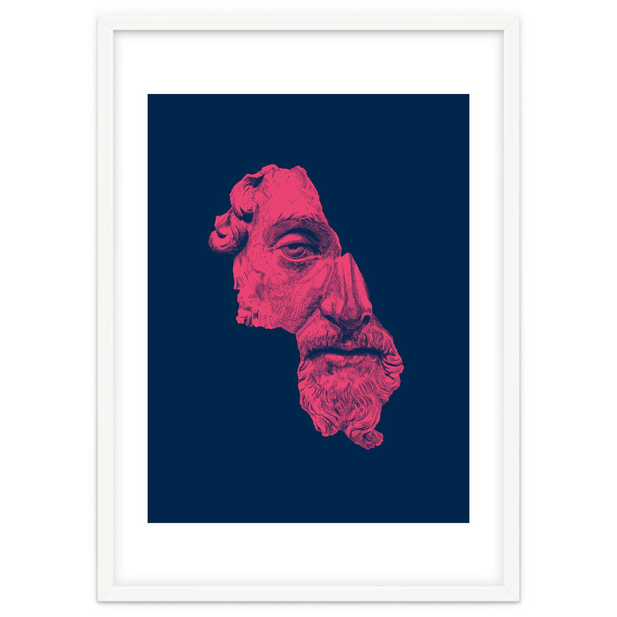 MARCUS AURELIUS ANTONINUS AUGUSTUS / prussian blue / vivid red
