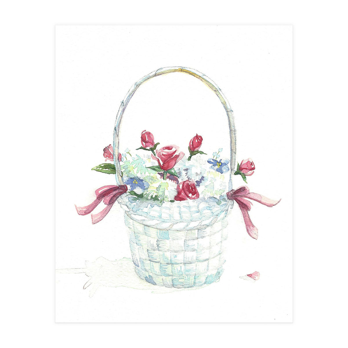 Basket of Roses (Print Only)